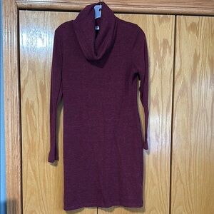 Old Navy Maroon Cowl Neck Sweater Dress